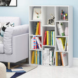 Furinno Luder Estantería Abierta Librería de 11 Cubos, Blanco
