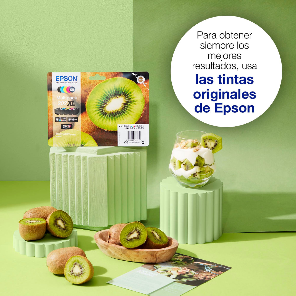 Tintas originales individuales Epson 202 Claria Premium Kiwi