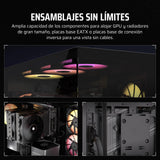 CORSAIR 3500X ARGB Media-Torre ATX Caja de PC - Cristal Templado Panorámico - Compatible Placa Base de Conexión Inversa - 3X Ventiladores CORSAIR RS120 ARGB Incluidos - Negro