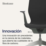Steelcase SILQ Silla con Respaldo de mirlo/mirlo y Funda Negra