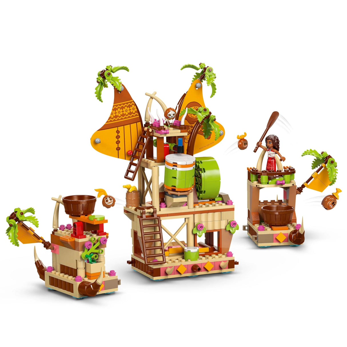 LEGO | Disney Vaiana 2 Barcaza de los Kakamora - Barco de Juguete con Tesoro Para Niñas y Niños de 7+ Años - Mini Muñeca de Vaiana y Figura de Maui - Regalo de Cumpleaños Coleccionable para Fans 43258