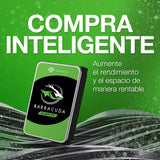 Seagate BarraCuda 8TB, Disco Duro Interno, HDD, 3.5 Pulgadas, SATA 6 GB/s, 5400 RPM, cache de 256 MB para computador de sobremesa y PC, embalagem aberta fácil, Rescue Services (ST8000DMZ04)