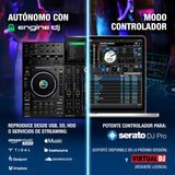 Denon DJ PRIME 4+ controlador DJ autónomo con Separación de Stems en 4 Decks, streaming por wifi, Mezclador, pantalla táctil 10,1", control de luces