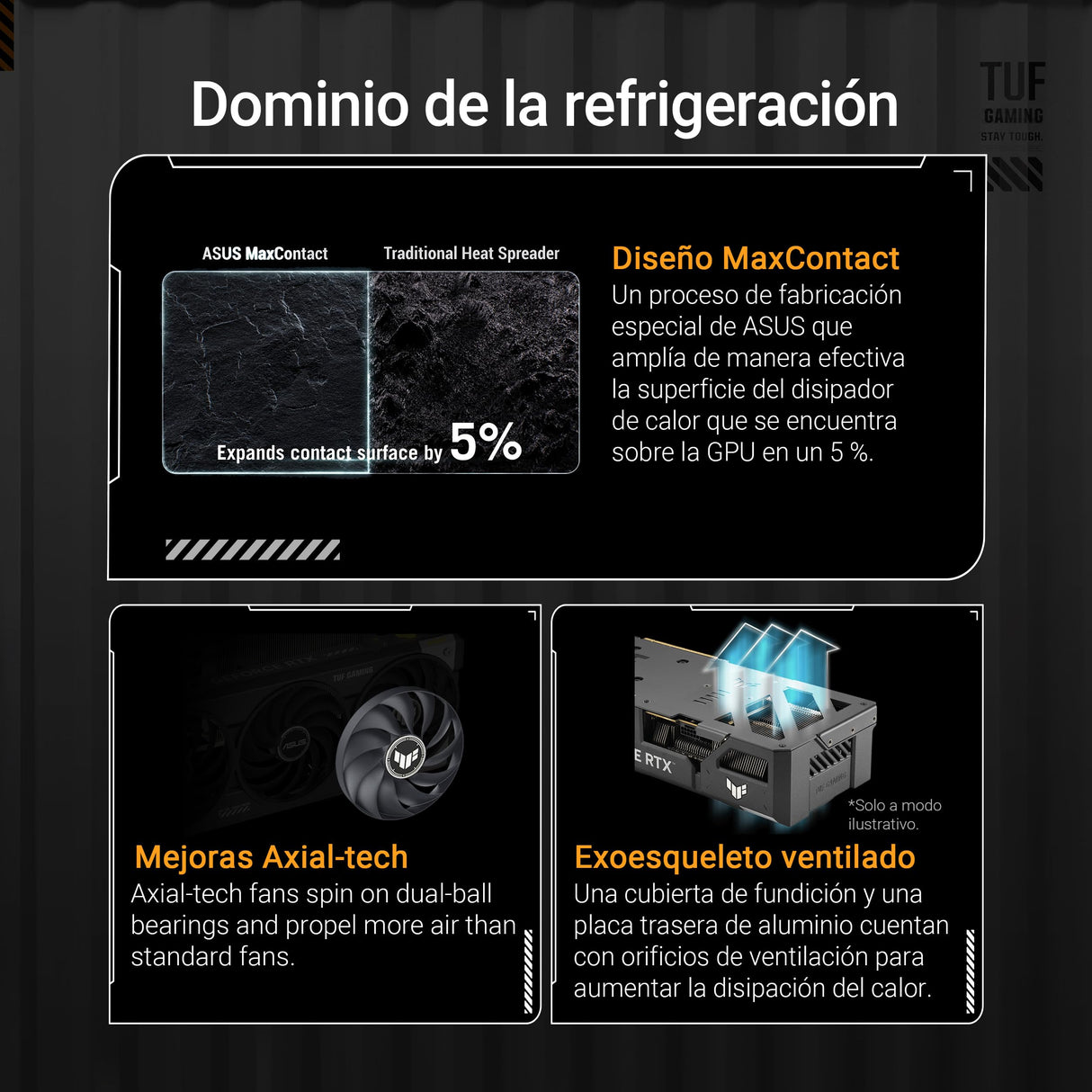 ASUS TUF Gaming GeForce RTX 5060 Ti 8GB GDDR7 OC Edition - Tarjeta gráfica Gaming (PCIe 5.0, HDMI/DP 2.1, 3.1 Ranuras, componentes de Grado Militar, Revestimiento PCB, Ventiladores axial-Tech)