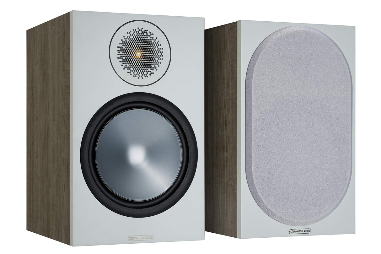 MONITOR AUDIO Bronze 100 6G | Color: Urban Grey | Par de Altavoces compactos | Estéreo y Cine en casa | Altavoces de Estante | 2 vías | 8 Ohm | 100W | Tapa magnética | Bassreflex | Pasivo