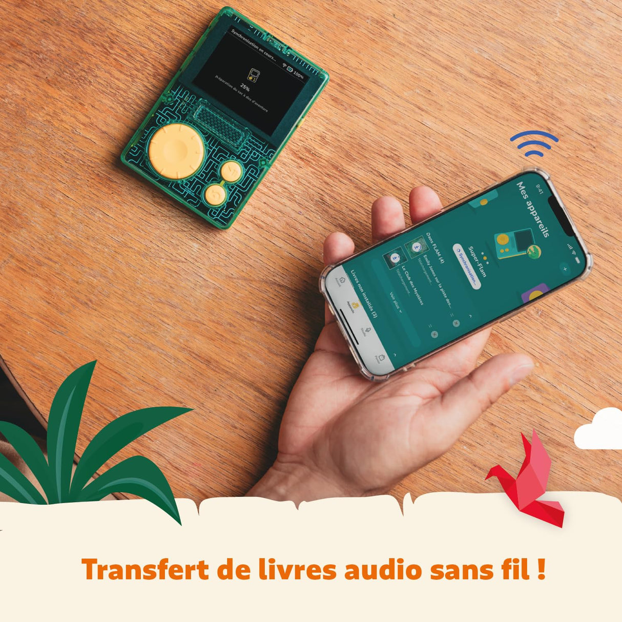 lunii - Caja de Viaje FLAM Jugar los Lobos de Thiercelieux-para niños de 7 a 12 años-2 Libros interactivos de Audio incluidos-Caja de Historias Fabricada en Francia