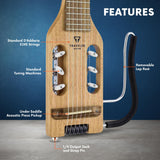 Traveler Guitar Guitarra clásica de nailon ultraligero, caoba (ULN MHSBW)