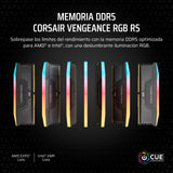 CORSAIR Vengeance RGB RS DDR5 64GB (2 x 32GB) hasta 6000MHz AMD Intel RAM