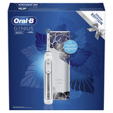 Oral-B Genius 8500n - Cepillo de dientes eléctrico, recargable, con 1 mango conectado por Bluetooth, detector de posición, plateado, 1 cabezal y 1 funda de viaje