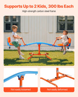 VEVOR- Balancín Infantil, Color Naranja Azul (Seesaw, 300 lbs Load)