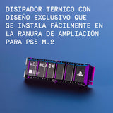 WD_BLACK SN850P SSD PS5, 4 TB M.2 2280, Licencia Oficial para Consolas Playstation 5 PS5, Velocidades hasta 7300 MB/s, PCIe NVMe SSD con Disipador Optimizado, SSD para Juegos internos, Negro