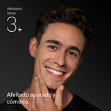 Braun Afeitadora Eléctrica Hombre Series 3 ProSkin 3040s, Máquina De Afeitar Barba En Seco Y Mojado, Cabezal De Precisión, 45 Min De Uso, Recargable, Peine MicroComb Para Un Afeitado Suave, Negro/Azul