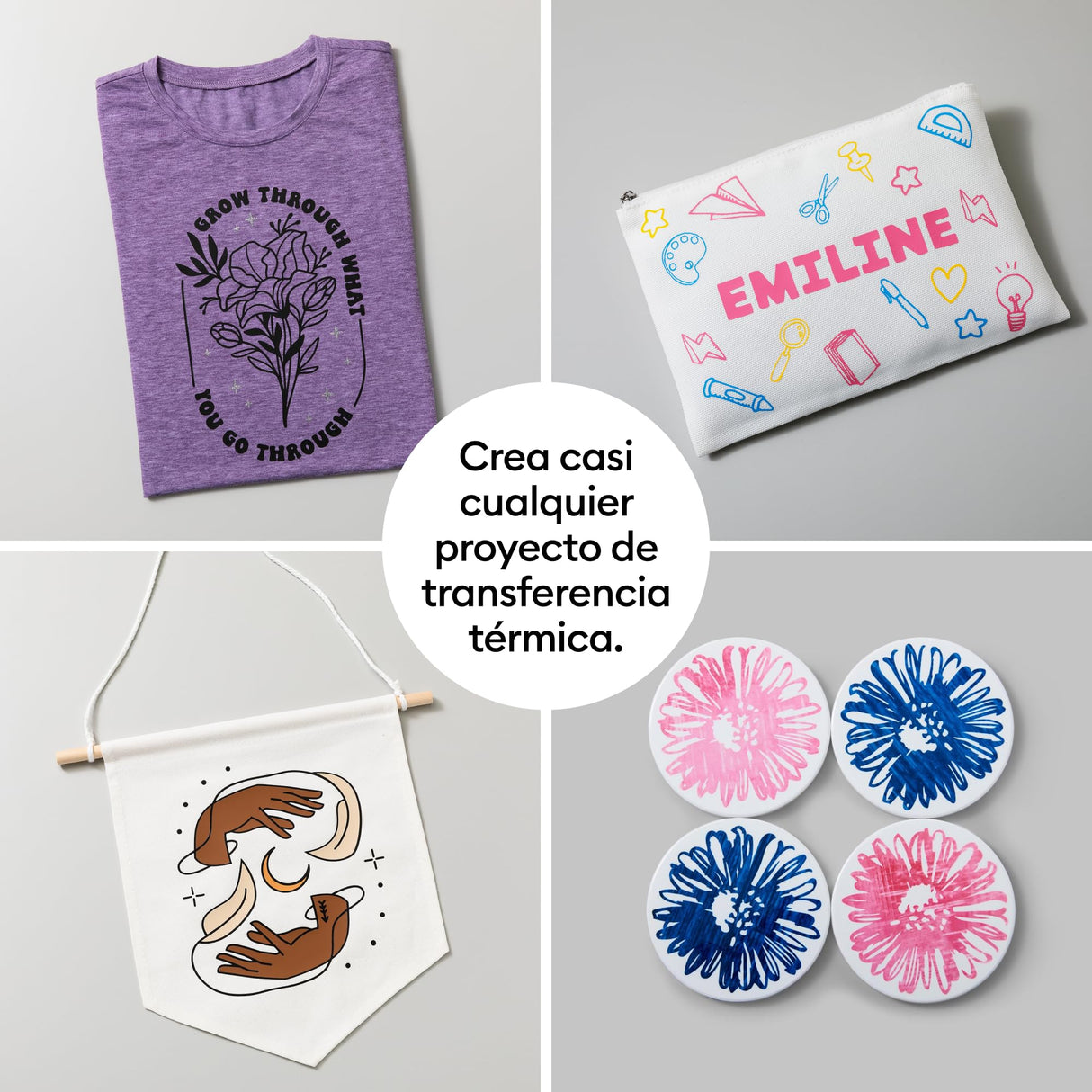 Cricut EasyPress 3 | Placa térmica de 22,5 cm x 22,5 cm | Prensa térmica para camisetas, cojines, bolsas de tela y mucho más | Uso con vinilo termoadhesivo (HTV)