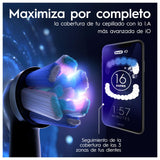 Oral-B iO 10 Cepillo de Dientes Eléctrico con Mango Recargable, 3 Cabezales de Recambio y Estuche de Viaje con Cargador, Diseñado por Braun, Regalos Originales para Mujer y Hombre - Negro