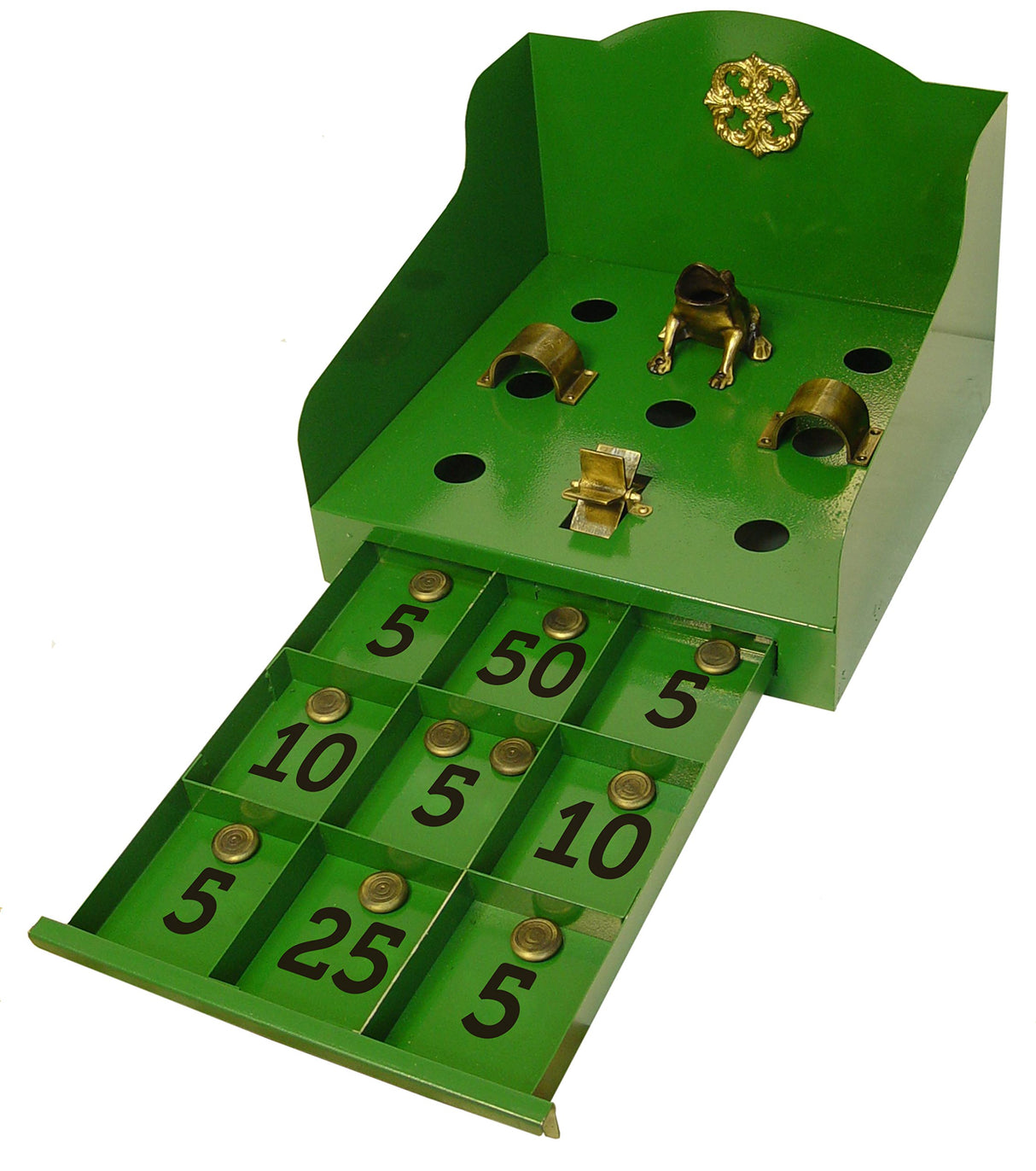 Imex El Zorro 71756 Sobremesa Juego Rana Metálico, Verde, M