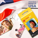 Kodak Papel fotográfico Zink Premium de 2x3 Pulgadas (100 Hojas) Compatible con cámaras e impresoras Kodak PRINTOMATIC, Kodak Smile y Step, papel adhesivo