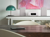 Denon SCN10 Altavoces HiFi bidireccionales para sistema de sonido TV, 2x 65W, compatible con receptores y amplificadores, diseño elegante - blanco, SCN10WTEM