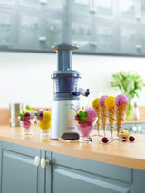 Kenwood JMP601SI - Exprimidor (Gris, Color blanco, 190 x 150 x 410 mm, De plástico)