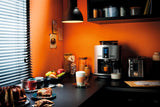 KRUPS Espresseria Latt, Tanque 1,7 L, 1450 W, Cafetera de grano de acero, Trituradora, Cappuccino de un solo toque, Limpieza automática, Presión de 15 bares, Hecho en Francia YY4201FD