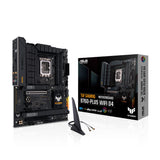 Asus TUF Gaming B760-PLUS WiFi D4 - Placa Base ATX Intel LGA 1700 (PCIe 5.0, Tres PCIe 4.0 M.2, VRM de 12+1 Fases, 2.5Gb Ethernet, DisplayPort, HDMI, USB 3.2 Gen 2 Type-C Frontal, Aura Sync)
