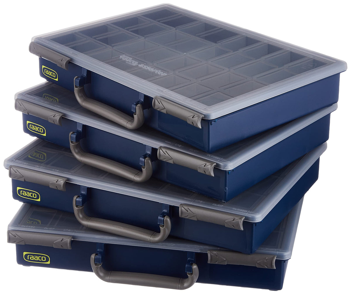 MM Spezial - Organizador de herramientas con 4 compartimentos, color azul