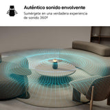 LG XBOOM 360 XO2T, Altavoz portátil, Bluetooth 5.3, Sonido Onmidireccional de 20W de Potencia, Iluminación LED Multicolor, Resistente al Agua y Polvo IP55, Color Negro