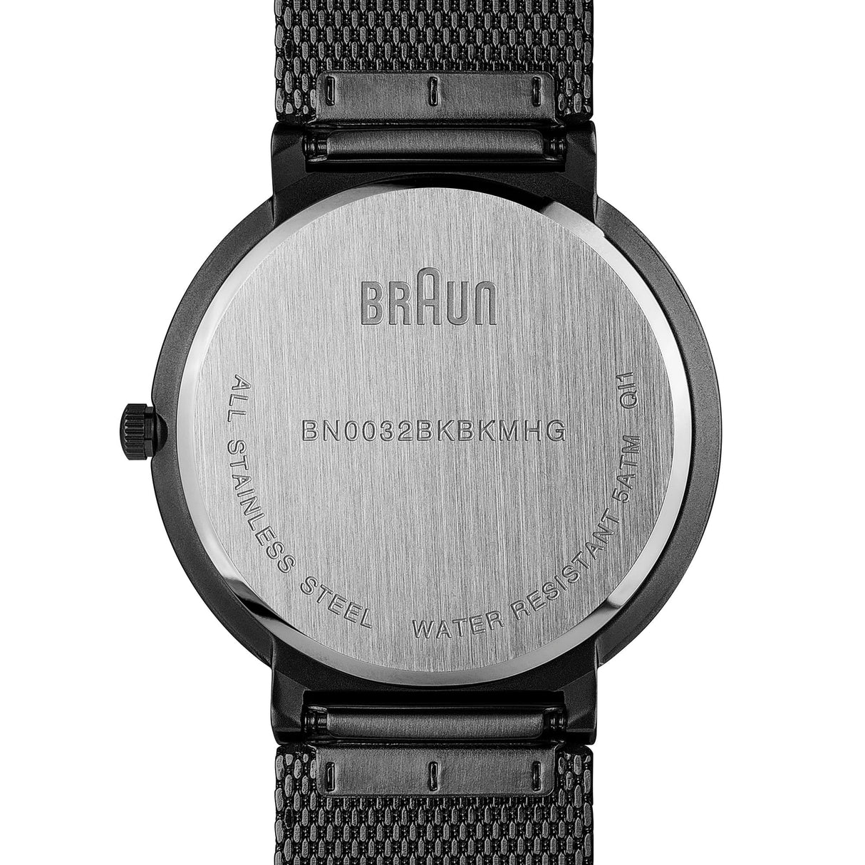 Braun Classic Gent Reloj para Hombre Analógico de Cuarzo japonés con Brazalete de Acero Inoxidable BN0032BKBKMHG