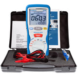 PeakTech 2695 – Probador de aislamiento, calibrado, probador de continuidad, voltímetro, circuitos, fusibles, mínimo/máximo, retención de datos, TUV/GS - 125V, 250V, 500V, 1000V
