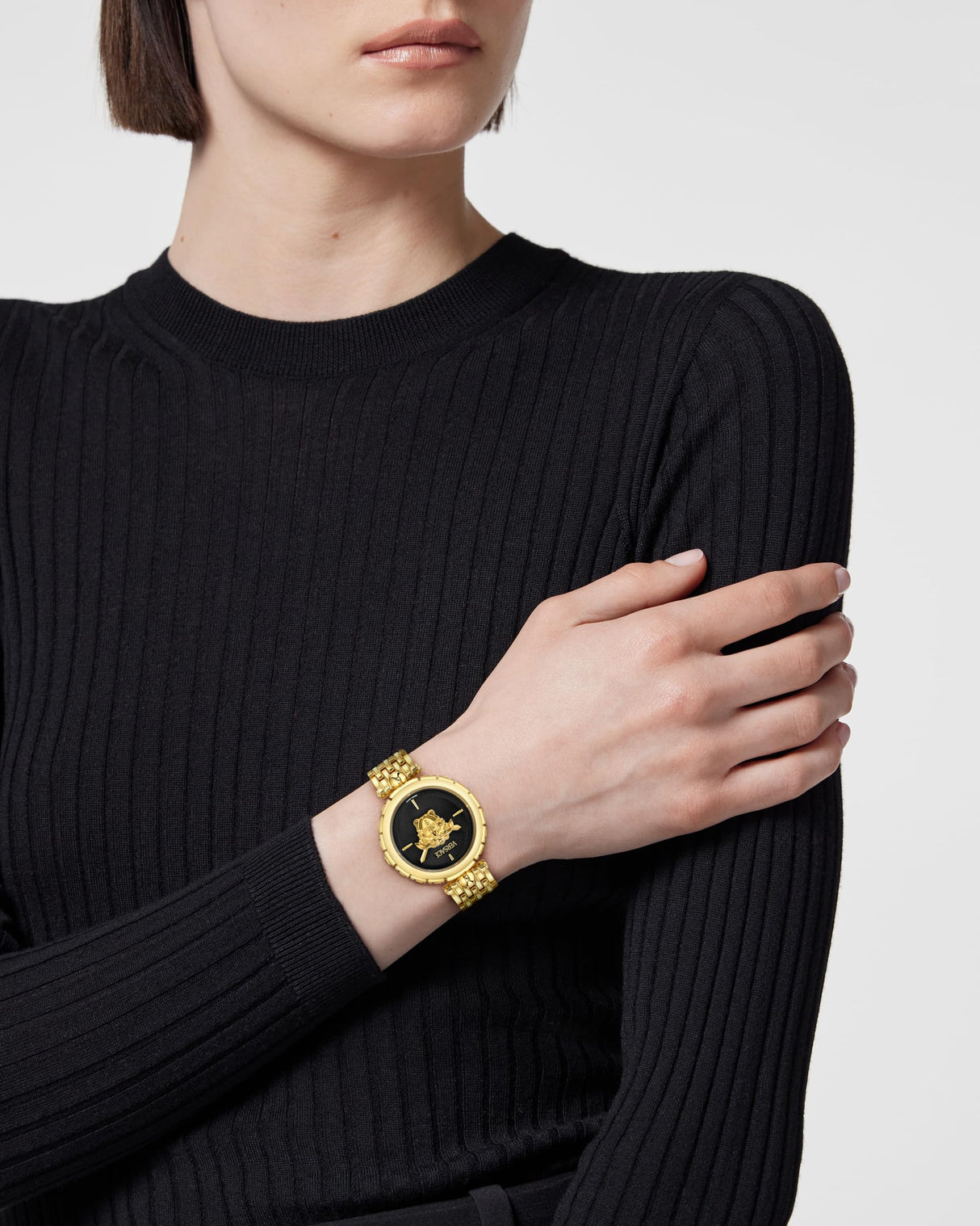 Versace Reloj Analógico para Mujer'S de Cuarzo Suizo con Correa en Acero Inoxidable VE9D00424