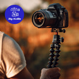 JOBY GorillaPod 3K Pro Kit MII, Trípode Profesional Flexible de Aluminio con Rótula, Placa QR, Fabricado en Italia, para Cámaras CSC, Sin Espejo, Capacidad de Carga 3 kg, 6.6 LB, J91566-BWW