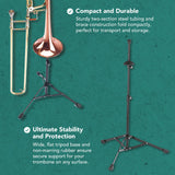 K&M 14990-000-55 - Soporte para instrumento de viento para trombón, color negro