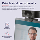 Trust Teza 4K Ultra HD Webcam, 3840x2160, 2 Micrófonos y Enfoque Automático, 30 FPS, USB Plug & Play, Cámara Web para Teams, Zoom, Skype, Portátil, Ordenador, Mac - Negro