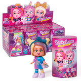 KOOKYLOOS Serie Glitter Glam – Colección completa de 12 KookyLoos. Muñeca sorpresa coleccionable con accesorios de moda, ropa, zapatos y juguetes con 3 expresiones divertidas. 12 muñecas incluídas