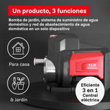 T.I.P. Bomba inverter DHWA 5000-5 INV – Bomba doméstica y de jardín de alto rendimiento, 5000 l/h, 4,8 bar, 550 W, eficiente y silenciosa, estación de agua doméstica y grupo de presión en uno