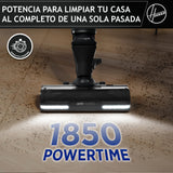 Hoover Aspiradora Escoba Sin Cable Potente con Corner Genie™ para Limpiar Todos los rincones, Accesorio para Mascotas, Cepillo Anti-Enredos, Luces LED, 2 Baterías [HFX]