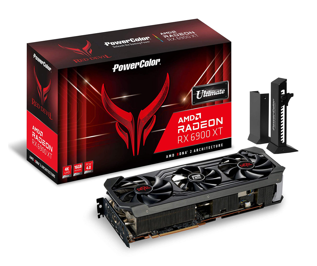 Powercolor Red Devil AMD Radeon RX 6900 XT Ultimate Gaming Card con Memoria GDDR6 de 16 GB, Alimentado por AMD RDNA 2, HDMI 2.1