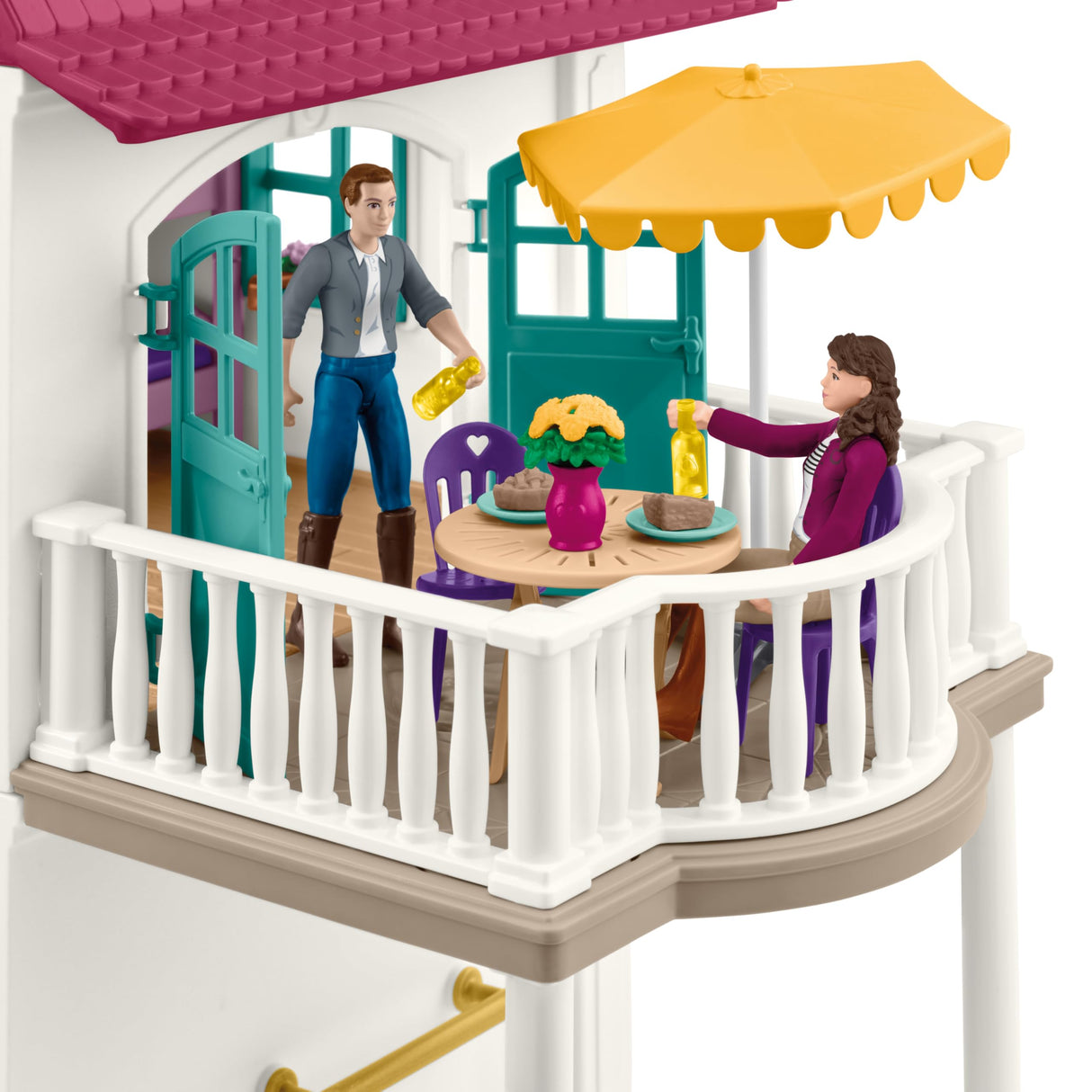 Schleich 42706 Casa de Campo Lakeside y establo, a Partir de 5 años, Horse Club - playset, 179 Piezas