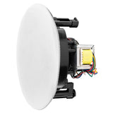 OSD Audio Trimless ACE600ST - Altavoz de Techo (70 V, 16,5 cm, 100 W), Color Blanco