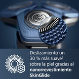 Philips Serie 7000 Afeitadora Eléctrica Hombre, Máquina de Afeitar Barba con Recortadora, 45 cuchillas, Para piel sensible, 60min de uso, En Seco y Húmedo, Recargable, Base Carga, S7887/35, Gris