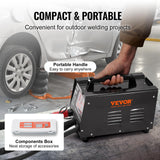 VEVOR Soldador por Puntos y Extractor de Abolladuras 3 kW Kit de Reparación de Abolladuras con Soldador de Pernos con 2 Pistolas de Soldadura 7 Modos Máquina de Reparación de Abolladuras para Autos