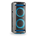 NGS Wild Space 2 - Altavoz Portátil, Compatible con Tecnología Bluetooth, True Wireless Stereo, Subwoofer + Doble Tweeter, Micro SD/USB/AUX IN, Ruedas, Color Negro