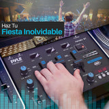 Pyle mezclador de audio para DJ, 3 canales, Bluetooth, Lector de USB, Dual RCA/Phono, Entrada de microfono, Conector para auriculares
