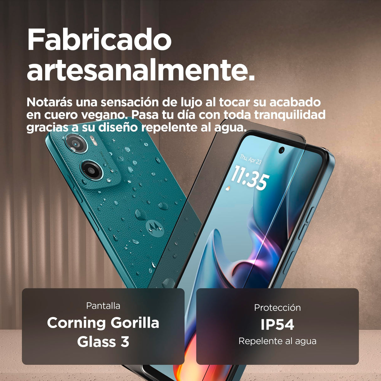 Moto g05 24GB (8G+16GB RAM Boost)/256GB Azul, España, Pantalla superbrillante de 6.67 Pulgadas, Sistema de cámaras de 50 MP, Modo Retrato con IA, Soft Luxe, Corning Gorilla Glass 3, batería 5200 mAh