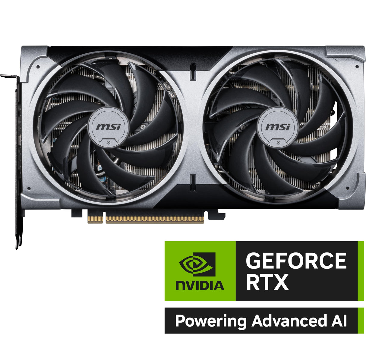 MSI NVIDIA GeForce RTX 5070 12G Ventus 2X OC GDDR7 192bit Tarjeta gráfica para Juegos, Boost Clock hasta 2557 MHz, PCIe Gen 5, DLSS 4, DP 2.1 x 3, HDMI 2.1 x 1, SFF Ready