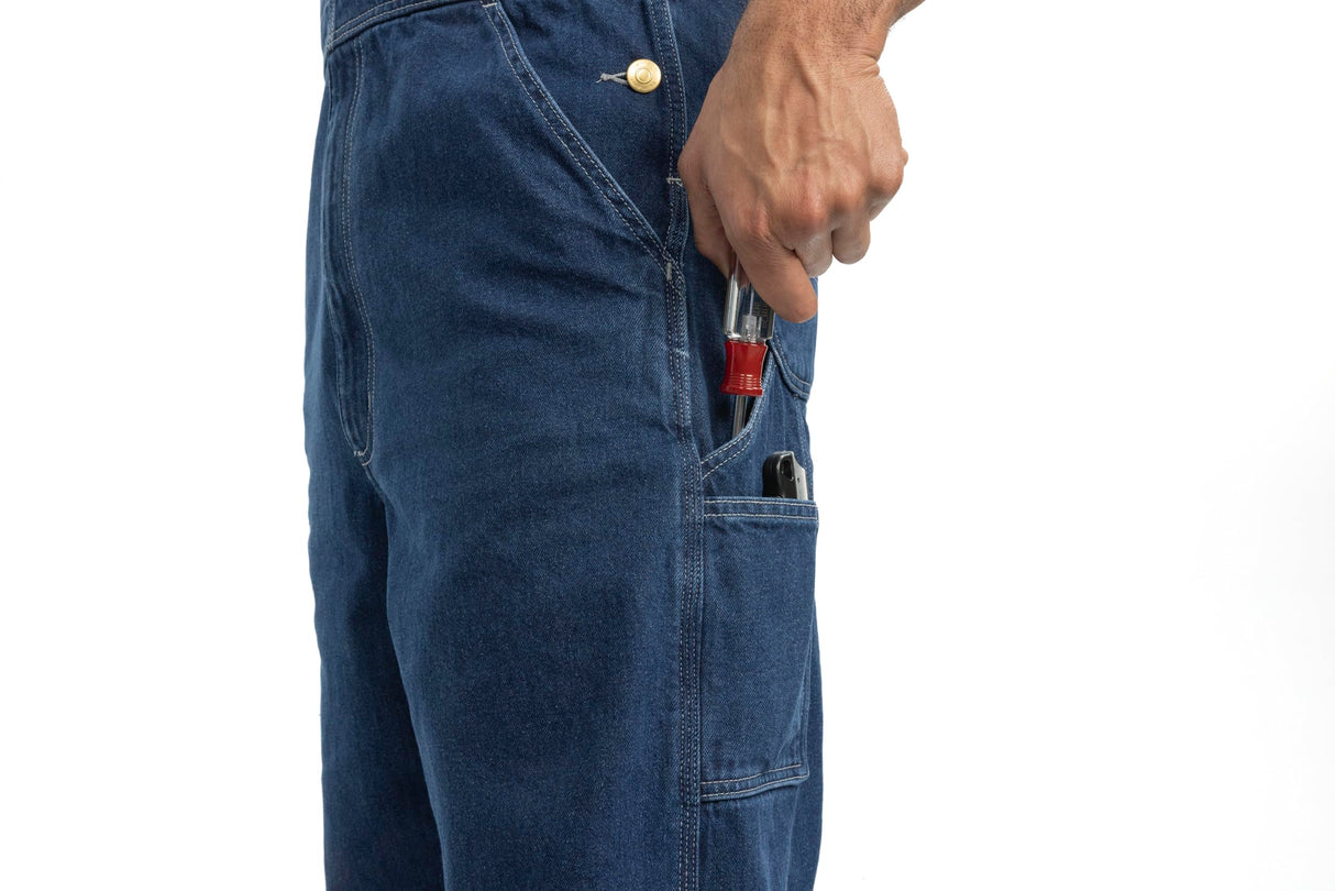 Carhartt Loose Fit Denim Bib Overall, Peto vaquero en general Hombre, Darkstone, 46W / 30L