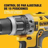 DEWALT Taladro Percutor Sin Escobillas 18V XR, 2 Baterías Li-Ion 5Ah, DCD796P2-QW
