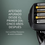 Panasonic Series 900+ ES-LS9A Afeitadora Eléctrica De 6 Hojas En Seco Y Húmedo Para Hombres, Afeitadora Eléctrica Con Sensor De Barba Sensible, Limpieza Automática Y Sistema De Carga