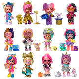 KOOKYLOOS Serie Glitter Glam – Colección completa de 12 KookyLoos. Muñeca sorpresa coleccionable con accesorios de moda, ropa, zapatos y juguetes con 3 expresiones divertidas. 12 muñecas incluídas