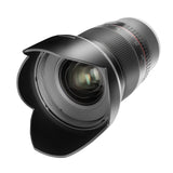 Samyang F1120709101 - Objetivo fotográfico DSLR para Micro Cuatro Tercios (Distancia Focal Fija 16mm, Apertura f/2-22 ED AS UMC CS, diámetro Filtro: 77mm), Negro