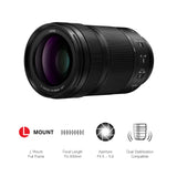 Panasonic S-R70300E Teleobjetivo Compacto con Zoom para cámaras de Montura M4/3 (Focal 70-300 mm, Estabilizador Óptico O.I.S, Lumix S, F4.5-5.6 Macro, Resistente Polvo, Agua, Congelación) Negro